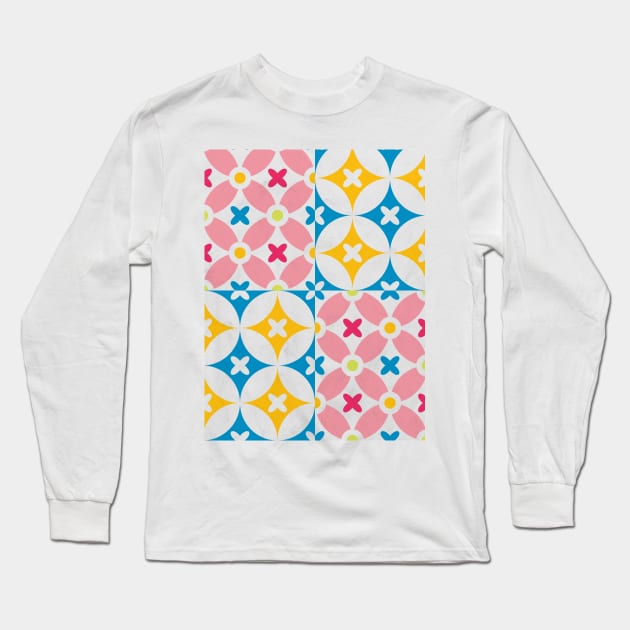 High Fashion Colorful Pattern Long Sleeve T-Shirt by Tobe_Fonseca